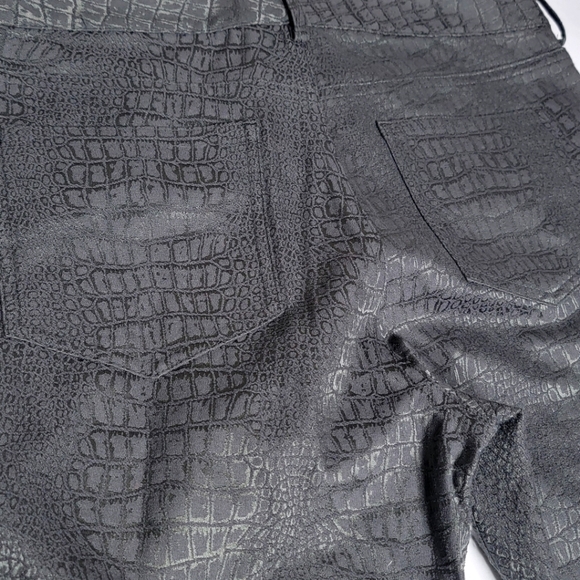 NWT Elie Tahari Azella Jean Crocodile Embossed Print Size 10 #429 - Picture 9 of 9